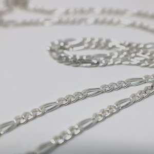 Sterling Silver Figaro Chain