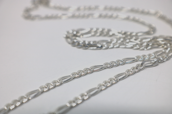 Sterling Silver Figaro Chain