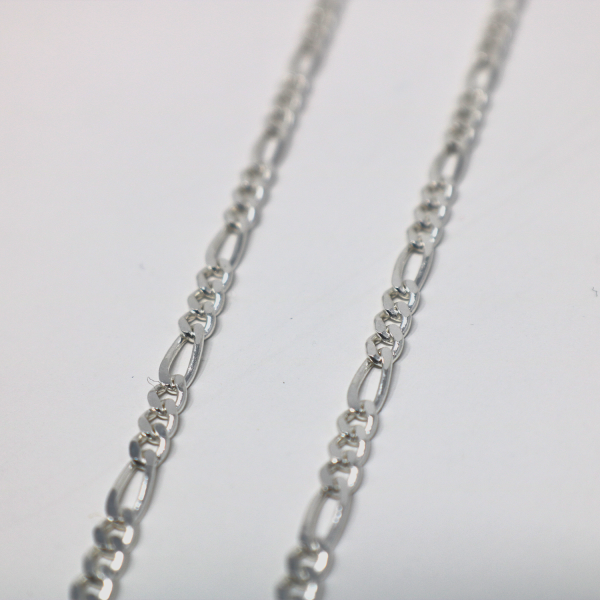 Sterling Silver Figaro Deepwoods Chain